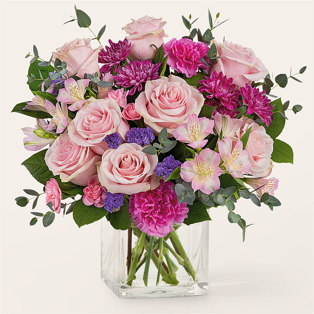 Rosy Radiance Bouquet – Panda Flowers Canada Inc, Calgary AB
