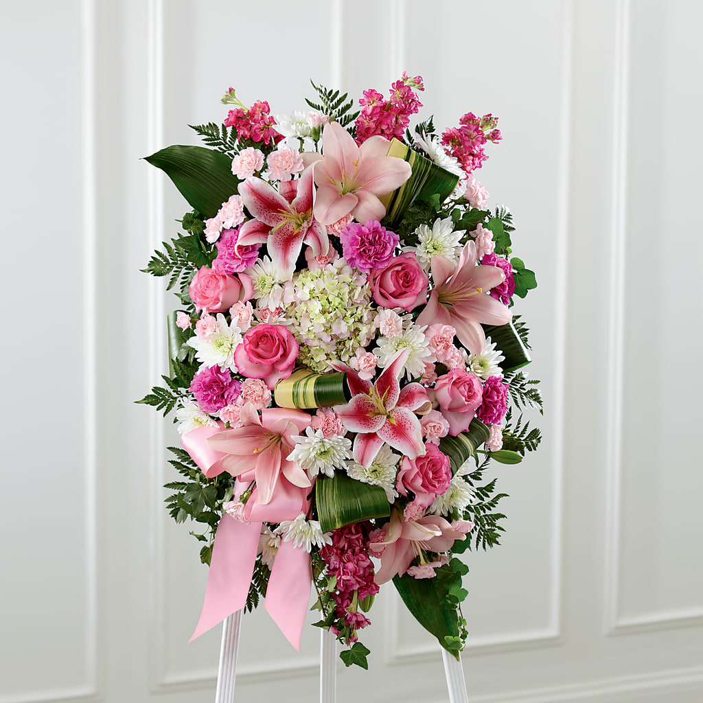 Comforting Standing Spray – Panda Flowers Canada Inc, Calgary AB