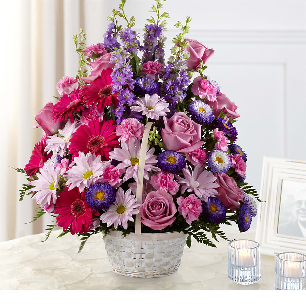 Pastel Peace Basket – Panda Flowers Canada Inc, Calgary AB