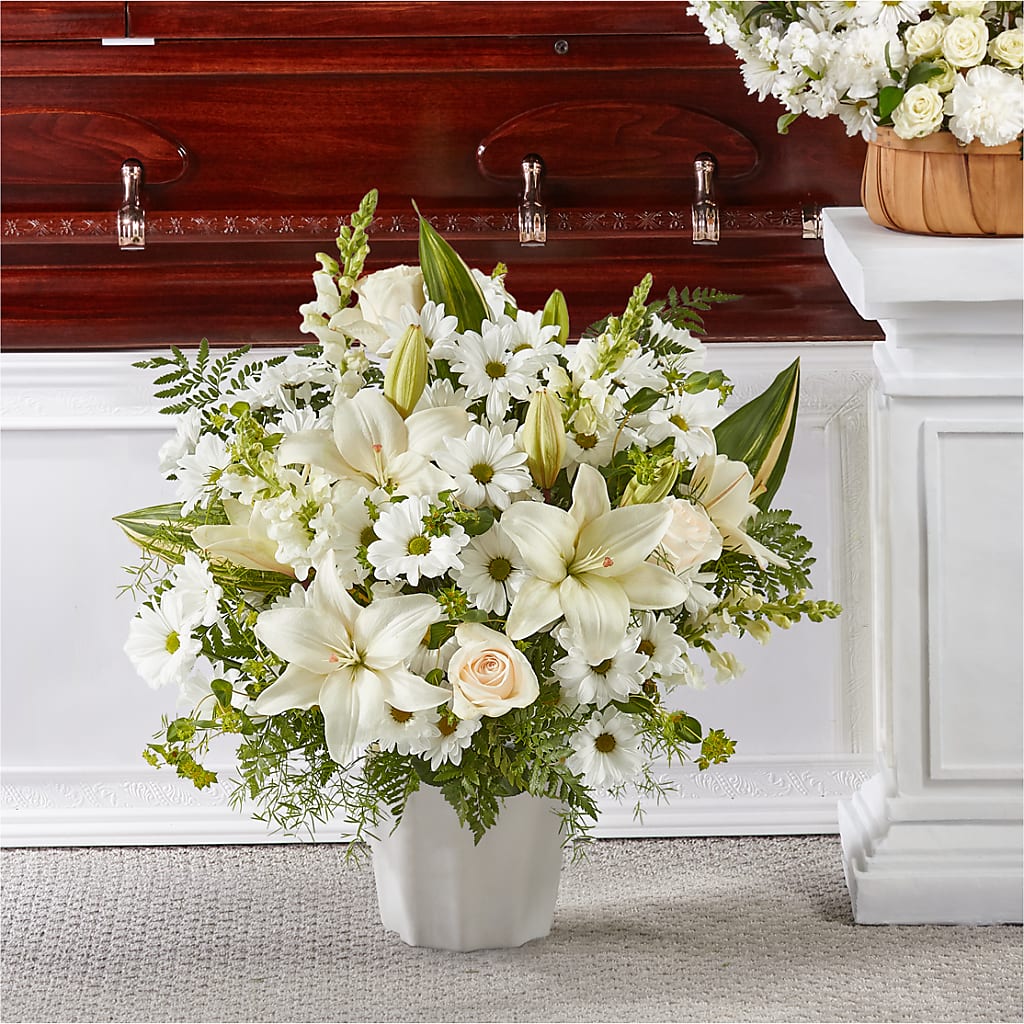 Thoughts of Tranquility Floor Basket – Panda Flowers Canada Inc, Calgary AB