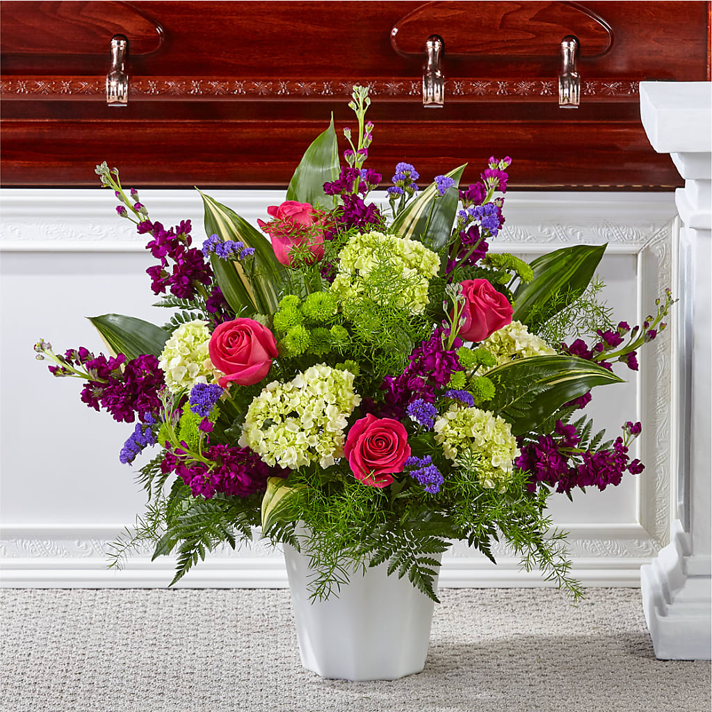 Beautiful Horizons Floor Basket – Panda Flowers Canada Inc, Calgary AB