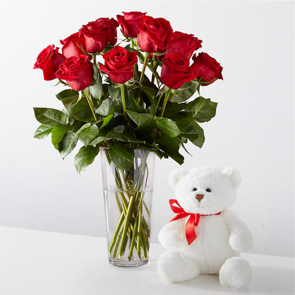 Romantic Long Stem Red Rose Bouquet Bundles –  Panda Flowers Canada Inc, Calgary AB