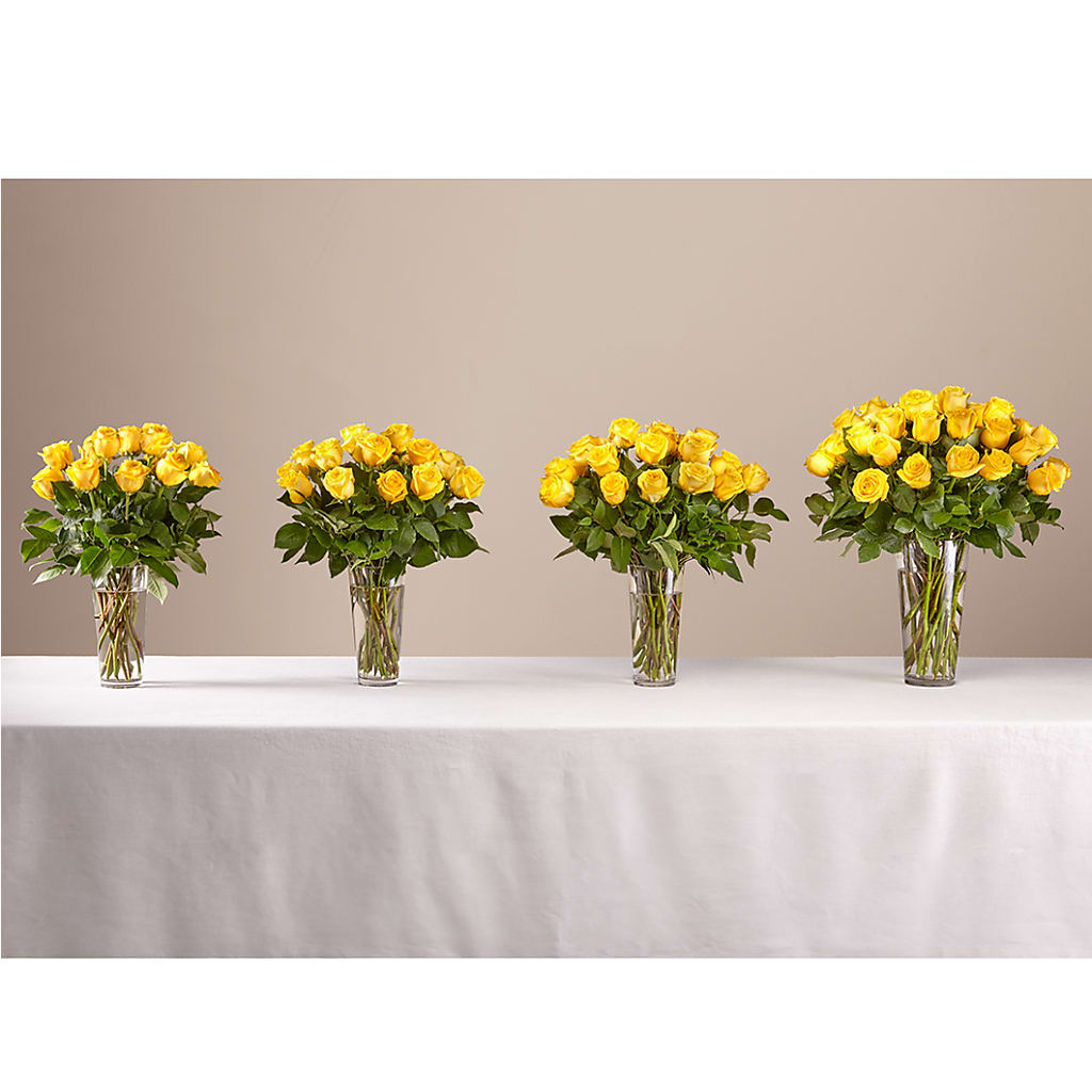 Long Stem Yellow Rose Bouquet –  Panda Flowers Canada Inc, Calgary AB