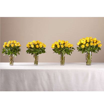 Long Stem Yellow Rose Bouquet –  Panda Flowers Canada Inc, Calgary AB