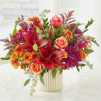 Burgundy Landscape Bouquet –  Panda Flowers Canada Inc, Calgary AB