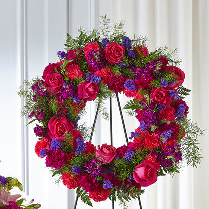 Calming Colors Wreath –  Panda Flowers Canada Inc, Calgary AB