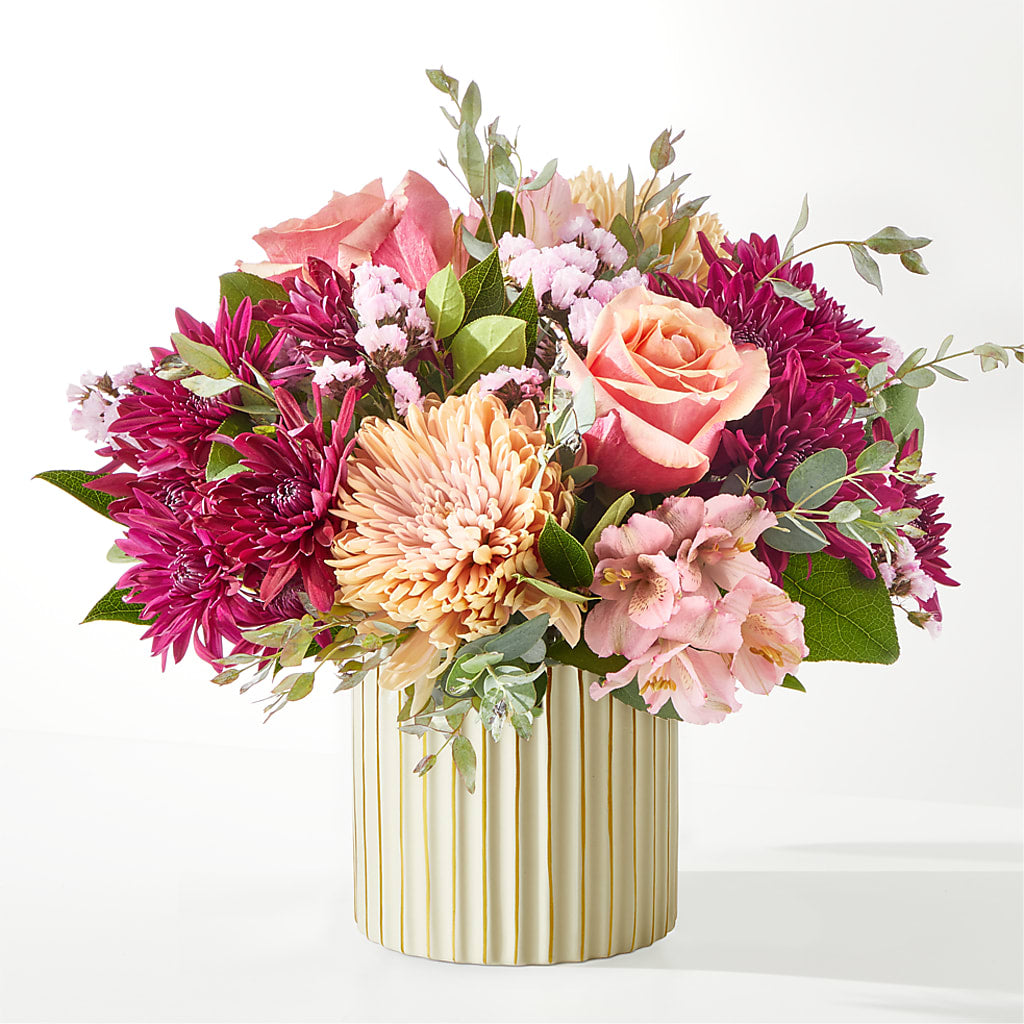 Berry Cobbler Bouquet with Ivory Vase –  Panda Flowers Canada Inc, Calgary AB