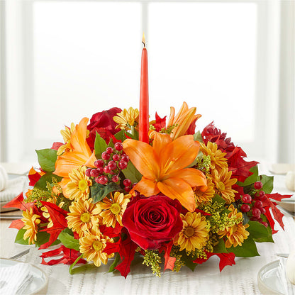Autumn's Embrace Centerpiece –  Panda Flowers Canada Inc, Calgary AB