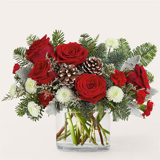 Yule Cheer Bouquet –  Panda Flowers Canada Inc, Calgary AB
